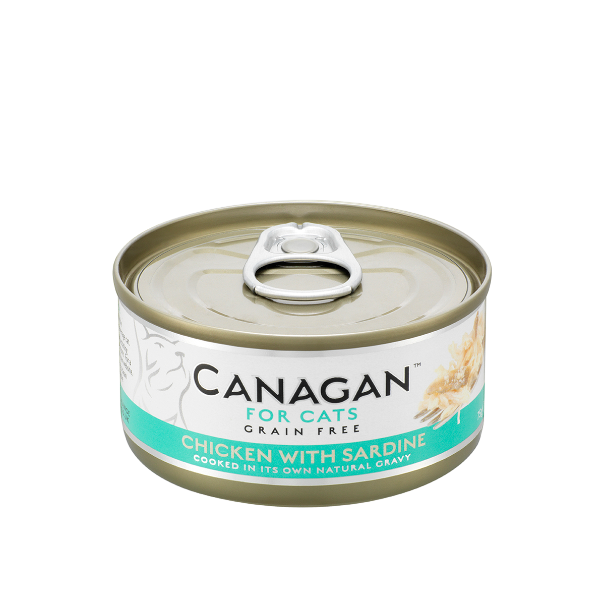 Canagan 原之選 無穀物 雞肉+沙甸魚 配方 貓罐頭 75g
