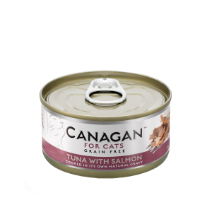 Canagan 原之選 無穀物 吞拿魚+三文魚 配方 貓罐頭 75g