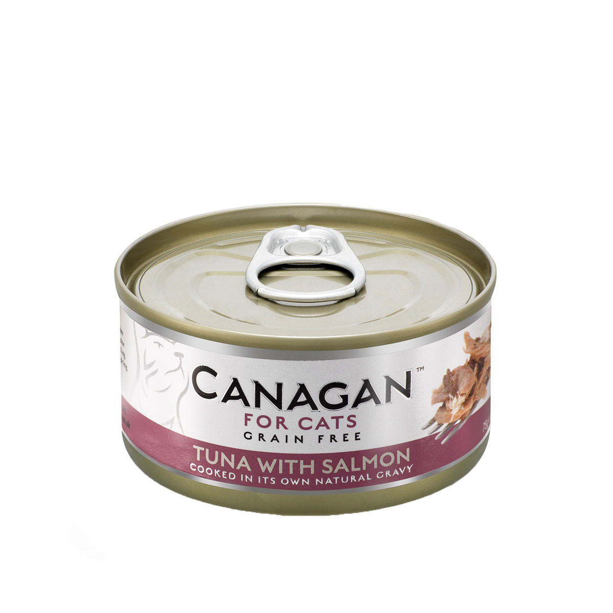 Canagan 原之選 無穀物 吞拿魚+三文魚 配方 貓罐頭 75g