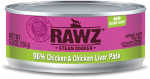 RAWZ 96% 雞肉及雞肝 全貓罐頭 155g x 24罐 原箱優惠 到期日: 10/2026
