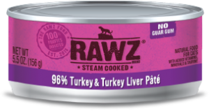 RAWZ 96% 火雞肉及火雞肝 全貓罐頭 155g