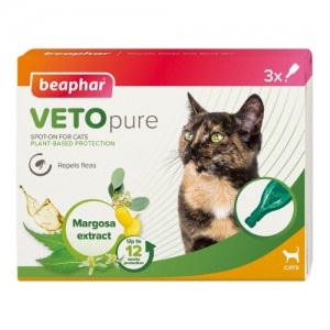 Beaphar VETO Nature 自然滴劑 (1盒3支 - 成貓) x2盒
