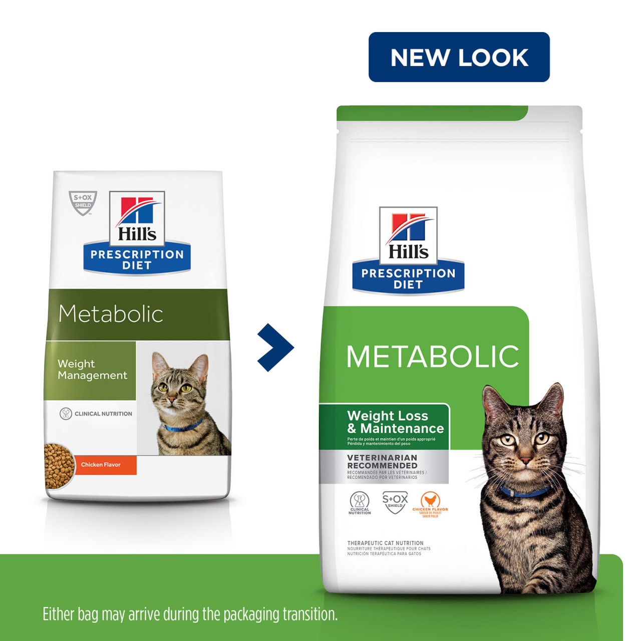 [凡購買處方用品, 訂單滿$500或以上可享免費送貨] Hill's Metabolic 體重管理 獸醫配方 貓乾糧 8.5磅