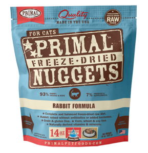 Primal (原始) – 兔肉配方 貓用冷凍脫水糧 14oz