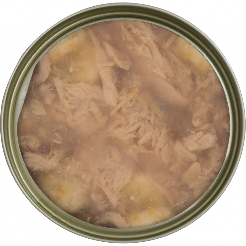 Salican 挪威森林 白肉吞拿魚 + 鮮蝦 (啫喱) 貓罐頭  85g