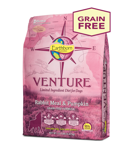 Earthborn Venture 兔肉+南瓜 单一蛋白配方 全犬 25磅