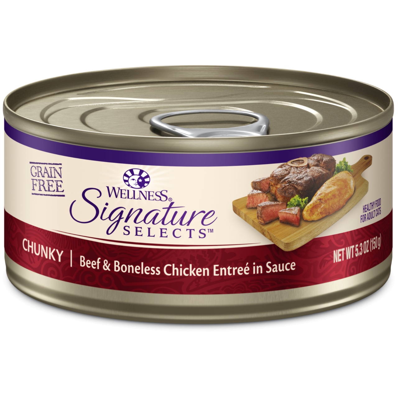 Wellness Signature Selects 肉絲系列 (Chunky) 牛肉雞肉絲 貓罐頭 5.3oz (5067)