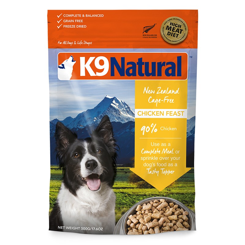 K9 Natural 鸡肉盛宴 脫水鲜肉粮 500g