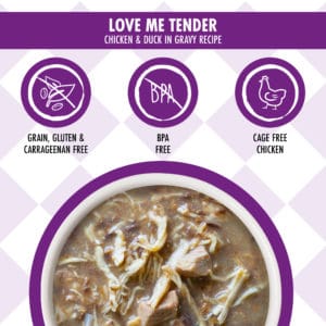 Weruva 貓咪廚房系列濕包 85g ~ Love me Tender 無骨及去皮雞胸肉 鴨肉 (含吞拿魚)  (紫)