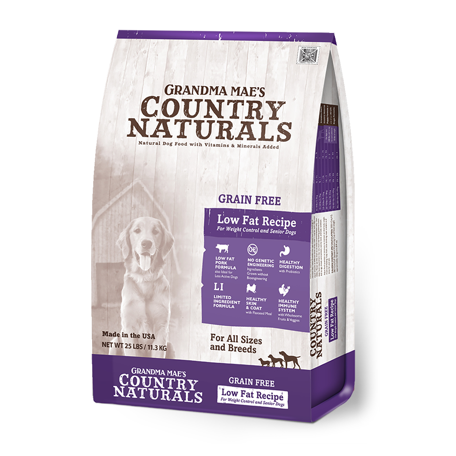 Country Naturals 无谷物 低脂配方 狗粮 (适合一岁半或以上,尤其高龄、肥胖、低运动量的犬只) 4lb (白底紫袋)