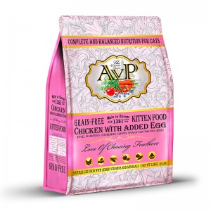 英國AVP 全鮮肉無穀物 幼貓乾糧 雞肉加雞蛋配方 (4磅)