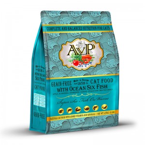 英國AVP愛威堡 鮮肉無榖蔬果天然全貓深海六種魚糧 (5磅)