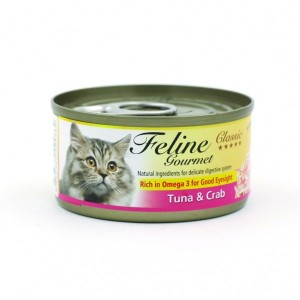 Feline Gourmet 化毛球 - 吞拿魚 + 蟹柳 80g • 豐富亞米加3. 維持良好視力 (FG80-3)
