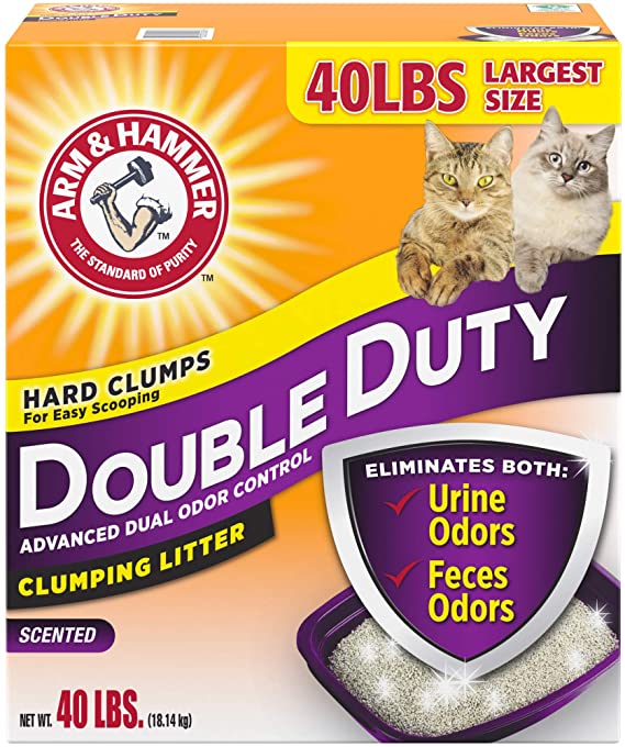 Arm & Hammer 貓砂 特強除臭配方 40磅 (紫帶多貓配方)