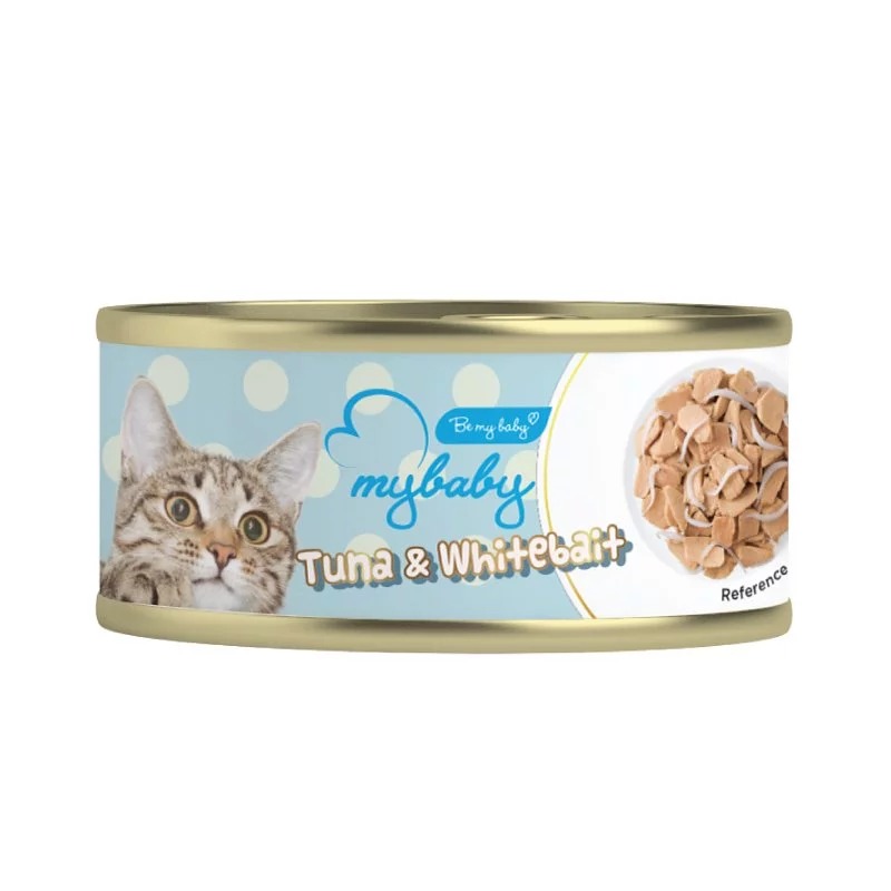 Be my baby 吞拿鱼+白饭鱼 (Tuna & Whitebait) 貓罐头 85g 到期日: 11/2025 (A10)
