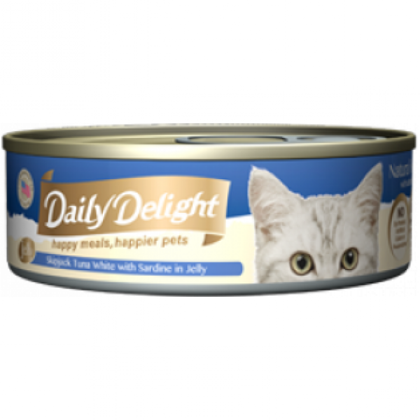 Daily Delight Jelly系列 (DD53) 白鰹吞拿魚+沙丁魚 80g x 24罐 原箱優惠