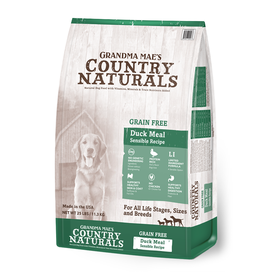 Country Naturals 無穀物 鴨肉防敏精簡配方 狗糧 12lb (白底綠袋)