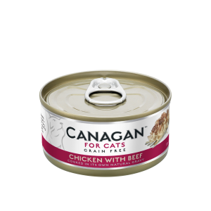 Canagan 原之選 無穀物 雞肉+牛肉 配方 貓罐頭 75g