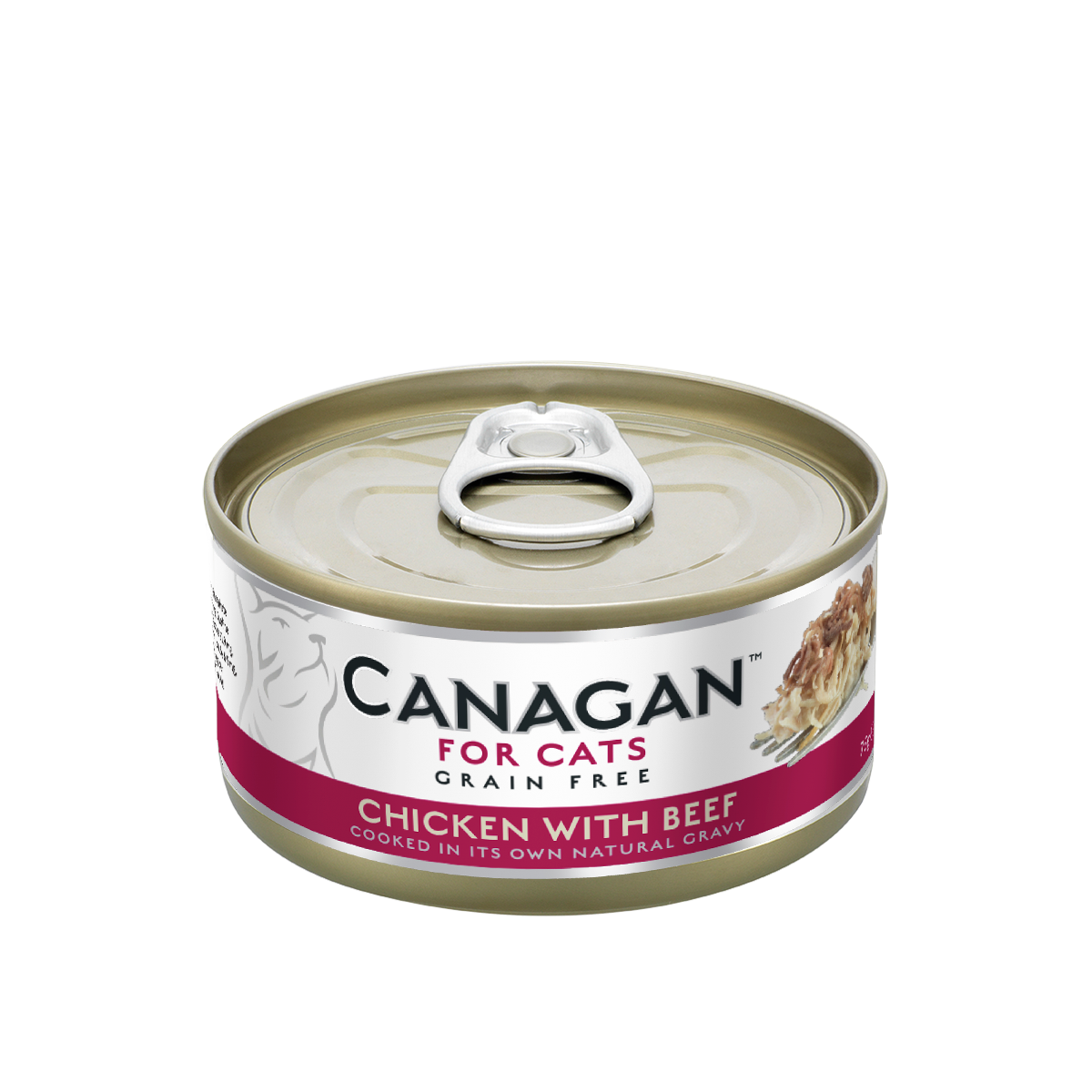 Canagan 原之選 無穀物 雞肉+牛肉 配方 貓罐頭 75g