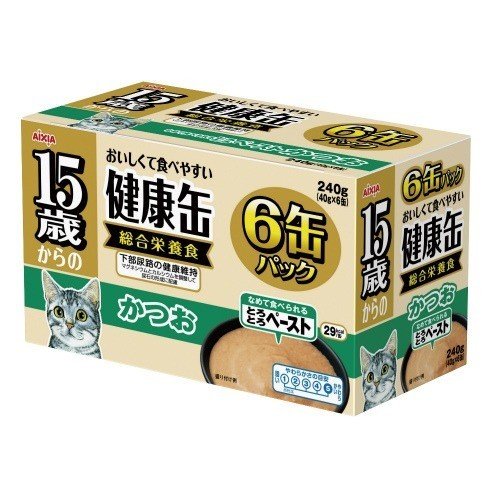 Aixia 15+ 马鈴薯+鰹鱼 健康慕斯 高龄貓罐 40g x 6罐装(KCG6-5)