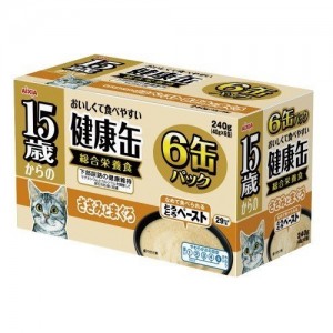 Aixia 15+ 雞肉+吞拿魚 健康慕斯 高齡貓罐 40g x 6罐裝 (KCG6-6)
