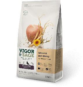 Vigor & Sage (無穀物) Ginseng Well-Belling Adult 雞肉 + 人參健體 成貓糧 10kg