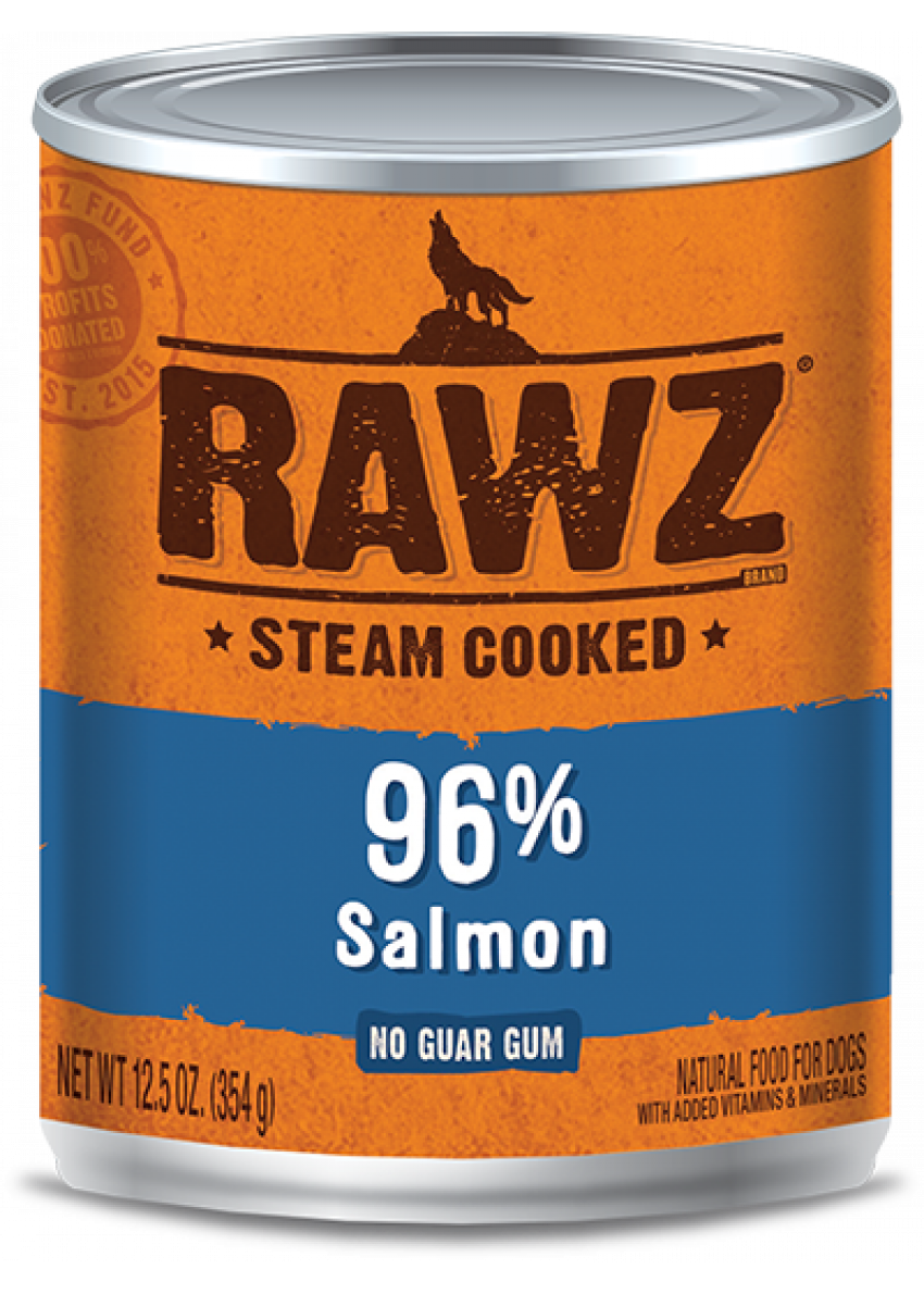 Rawz 96% Salmon Pate Dog Can Food 三文鱼全犬罐头 354g x 12罐 原箱优惠
