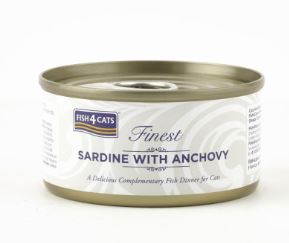 Fish4Cats 沙甸魚 + 鳳尾魚 (Sardine with Anchovy) 貓罐頭 70g