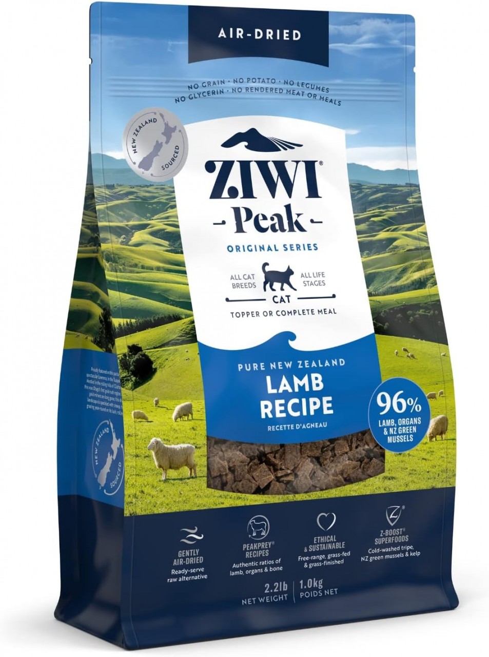 ZiwiPeak 巅峰 无谷物 羊肉配方 风乾脫水貓粮 1kg