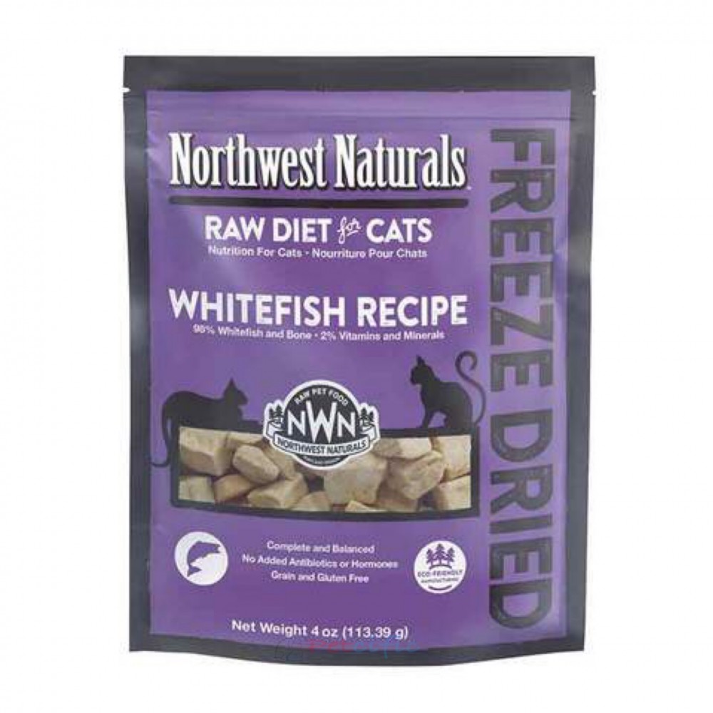 Northwest Naturals 无谷物 白鱼冻乾 脫水貓粮 11oz  311g x 2包优惠