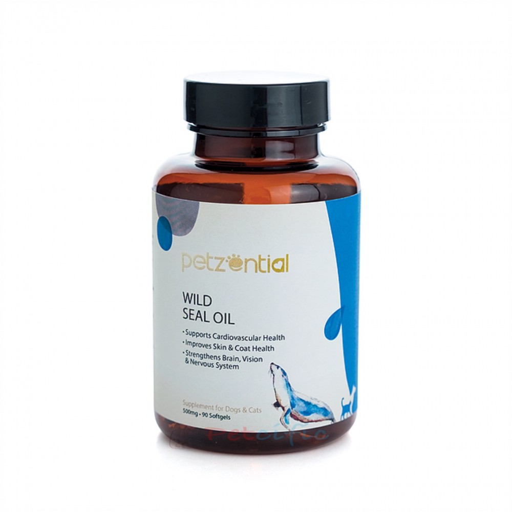 Petzential 野生海豹油胶囊 (貓狗适用) 500mg 90粒装