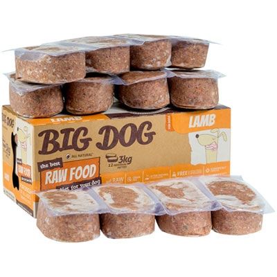 Big Dog 急凍生肉狗糧 標準系列 - Lamb 羊肉配方 3kg (12件)