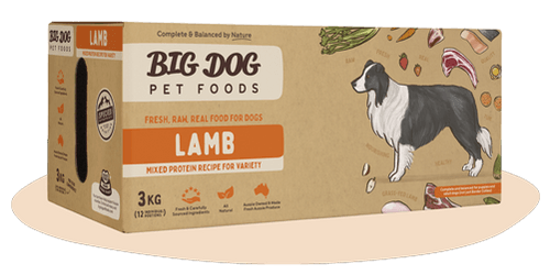 Big Dog 急凍生肉狗糧 標準系列 - Lamb 羊肉配方 3kg (12件)