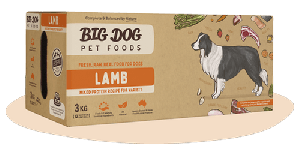 Big Dog 急凍生肉狗糧 標準系列 - Lamb 羊肉配方 3kg (12件)