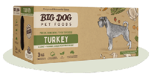 Big Dog 急凍生肉狗糧 火雞配方 3kg (12件)
