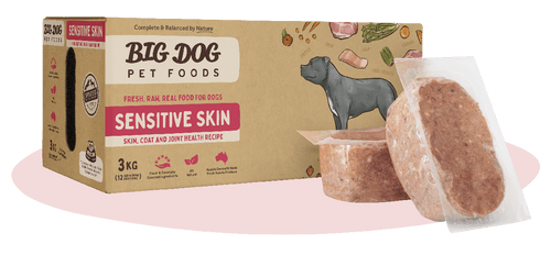 Big Dog 急凍生肉狗糧 Sensitive Skin 皮膚護理配方 3kg (12件) x4盒優惠