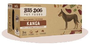 Big Dog 急凍生肉狗糧 袋鼠配方 3kg (12件)  x4盒優惠
