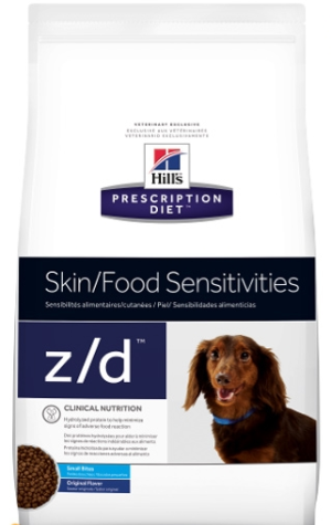 [凡購買處方用品, 訂單滿$500或以上可享免費送貨]　　Hill's Prescription Diet - z/d 皮膚食物敏感處方狗糧 (細粒) 1.5kg