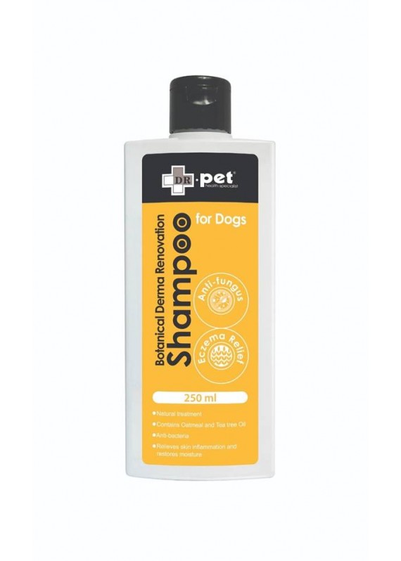 DR. Pet Botanical Derma Renovation Shampoo 洁毛液 -燕麦茶树油配方 250ml (黃)