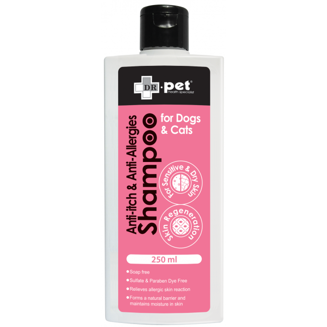 DR. Pet Anti- Allergies For Dogs and Cats 洁毛液 - 保湿止痒防敏感 250ml (粉红)