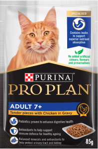 Pro Plan 老貓7+配方 湿包 (醬汁鸡肉) 85g x 12包原盒同款优惠
