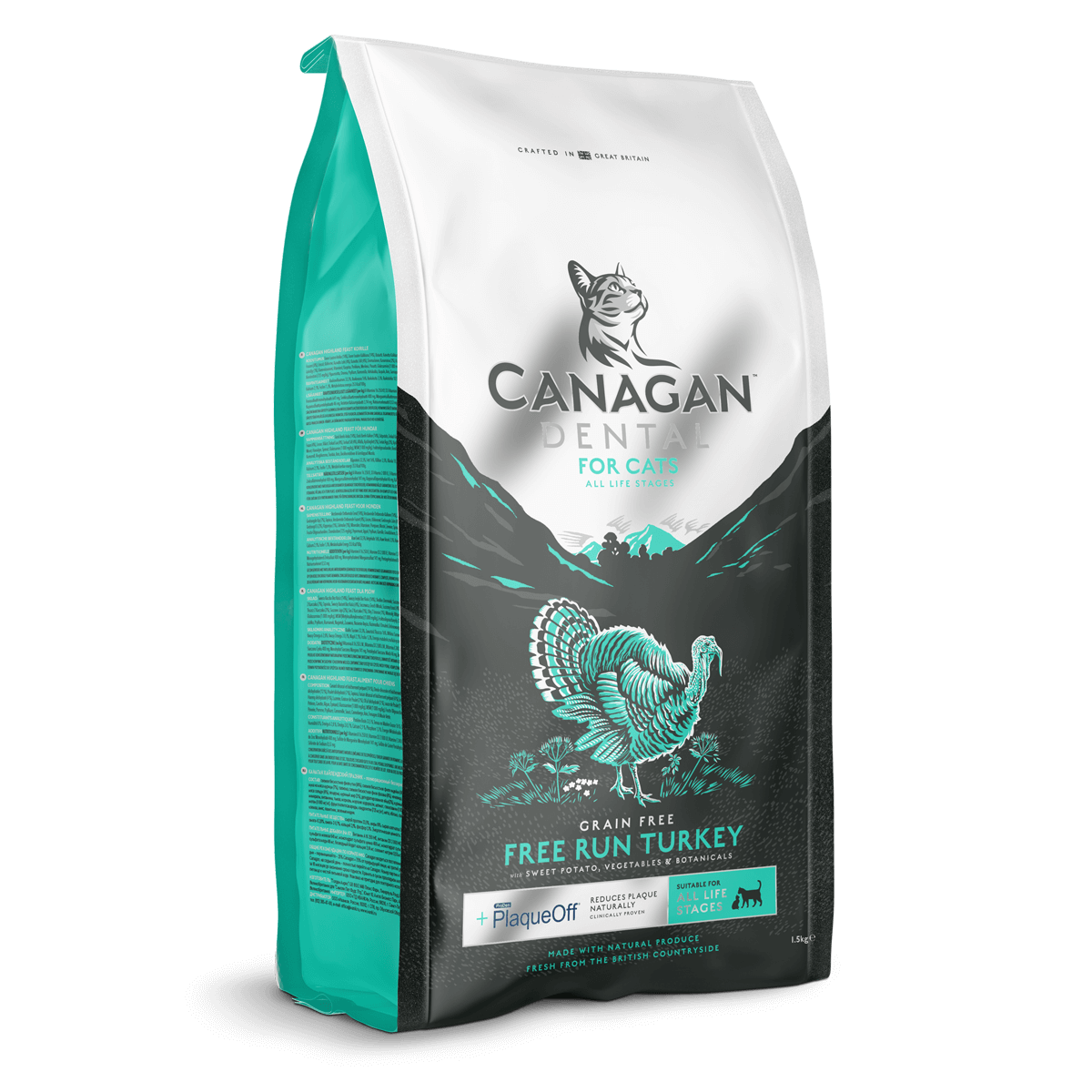 Canagan 原之選 – Dental 無穀物火雞[健齒配方][全貓] 貓糧 4kg