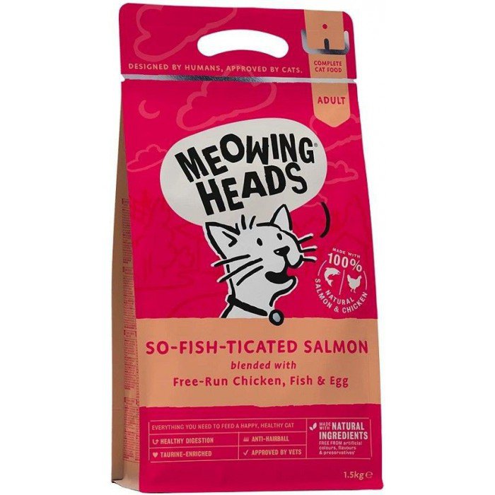 Meowing Heads 全天然 (三文魚、雞肉、鮮魚) So-Fish-Ticated Salmon 成貓配方4kg