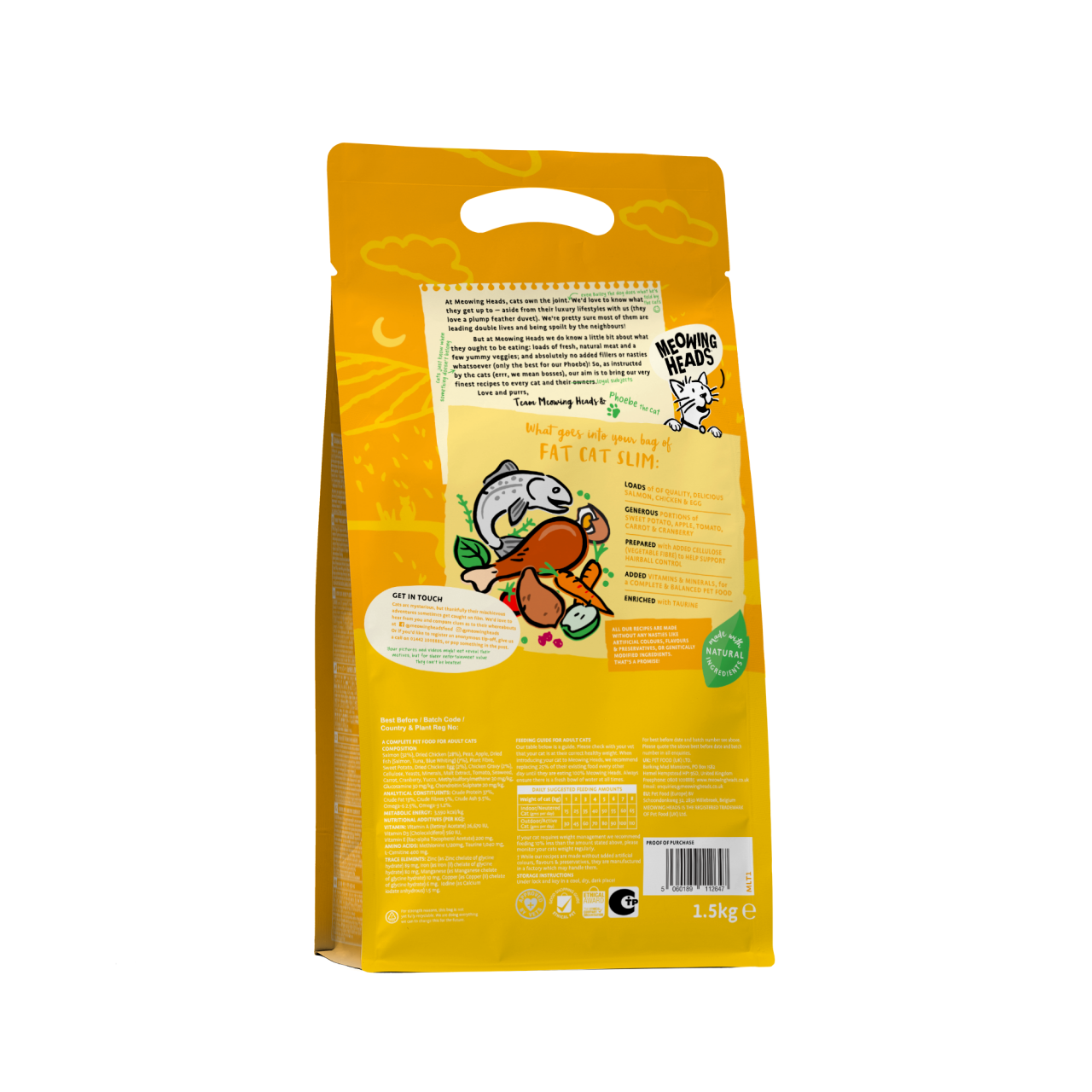Meowing Heads 體重控制及室內貓配方 Fat Cat Slim  3kg