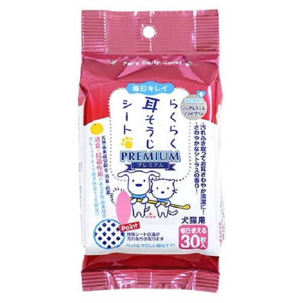 日本 Super Cat 洁耳纸巾 (貓狗共用)  (30枚入) CS02