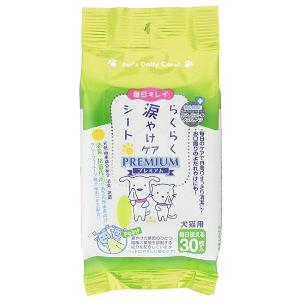 日本 Super Cat 除淚痕纸巾 (貓狗共用) （30枚入) CS03