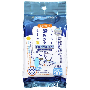 日本 Super Cat 潔齒紙巾 (貓狗共用)（30枚入)  CS01
