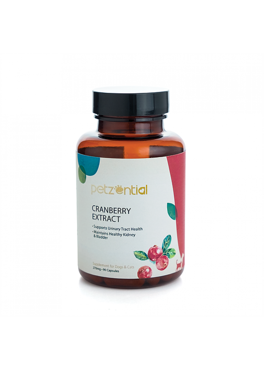 Petzential Cranberry Extract 蔓越莓精華素 (貓狗適用) 270mg 90粒裝