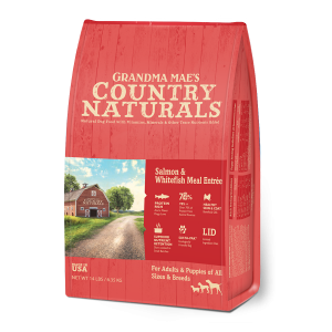 Country Naturals 燕麥系列 三文魚白鮭魚護目配方 狗糧 Salmon & Whitefish Meal ENTRÉE 25磅 (紅)