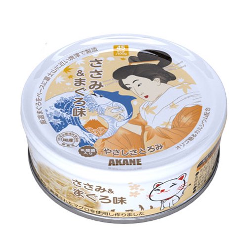 Akane 精心挑選 吞拿魚+雞 (含乳酸菌) 貓罐頭 75g x 24罐 原箱優惠